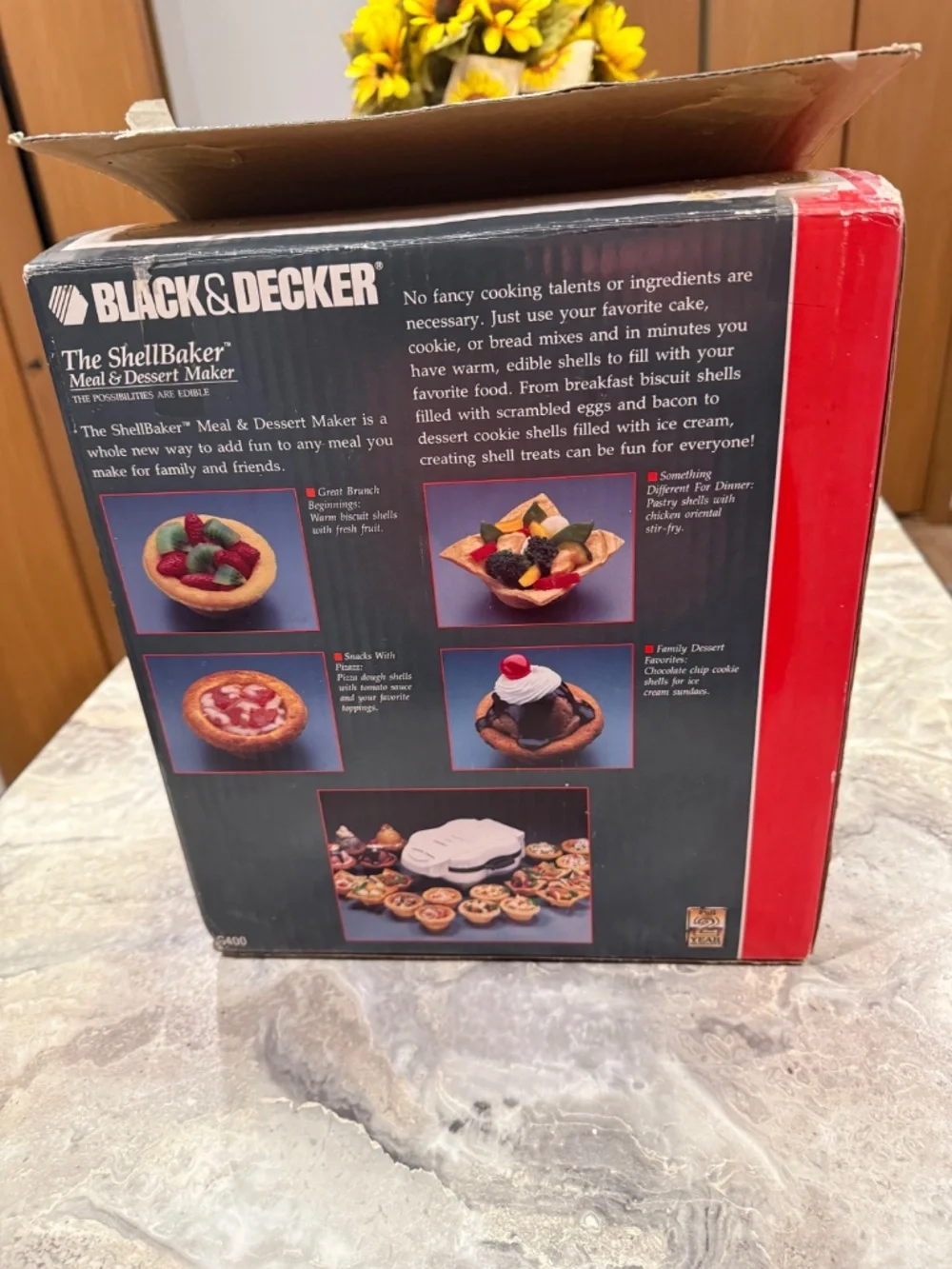 Black & Decker  “The Shell Baker Meal & Dessert Maker” Model G400